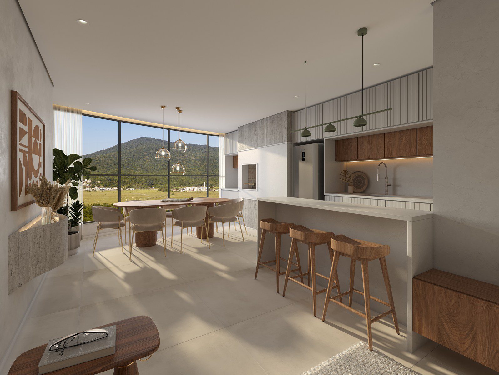 Living com vista